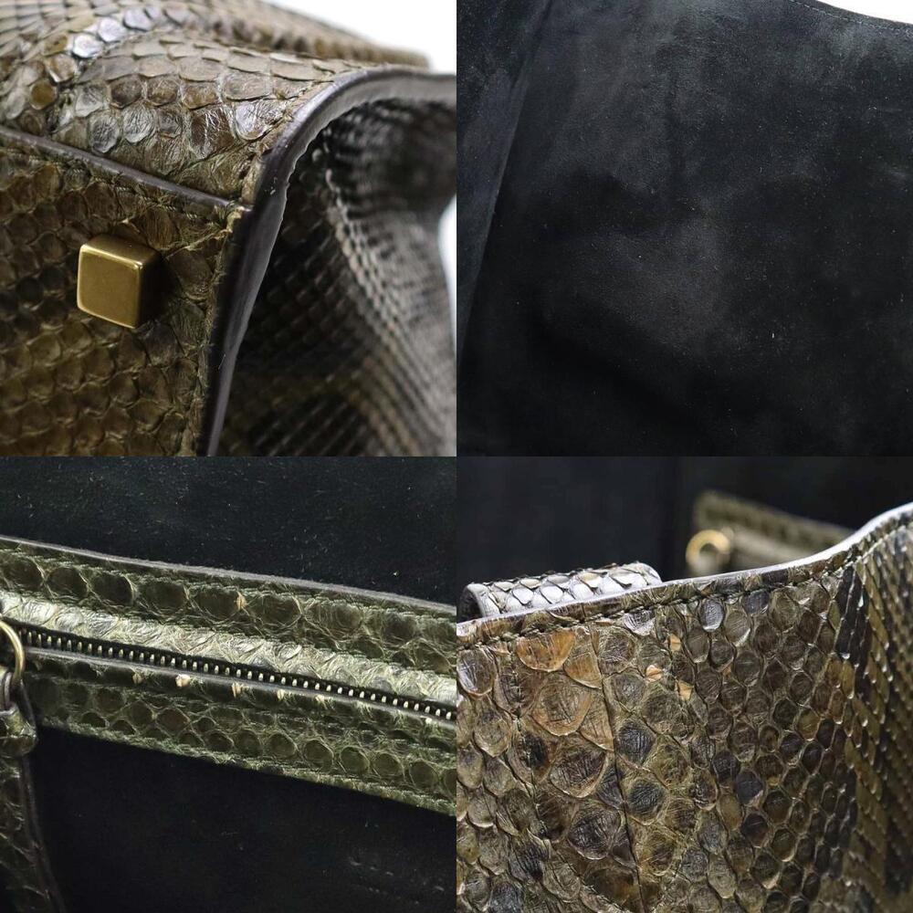 Celine Handbag Phantom Luggage Brown Python - Picture 3 of 4